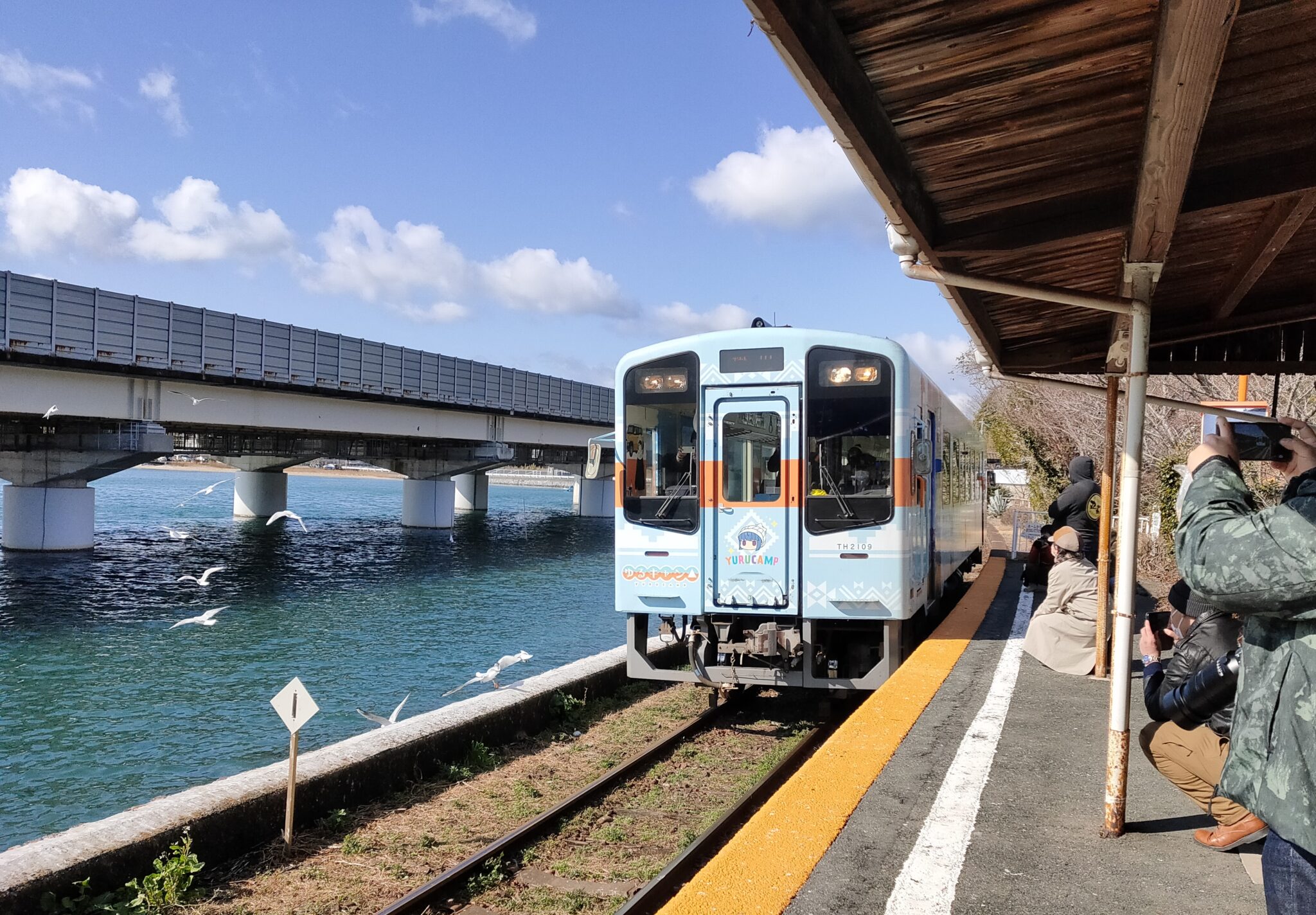 【ゆるキャン 】ユリカモメの群れを見るために浜名湖佐久米駅に行ってきた!【聖地巡礼】 ぼっけもんのてげてげブログ